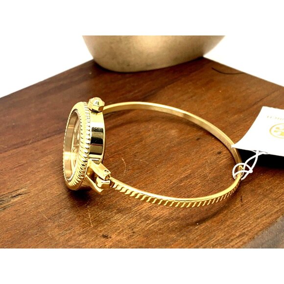 Tory Burch Women's Watch TBW4029 Gold Mother of Pearl Dial Interchangeable Bezel - Picture 9 of 14